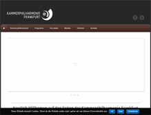 Tablet Screenshot of kammerphilharmonie-frankfurt.de